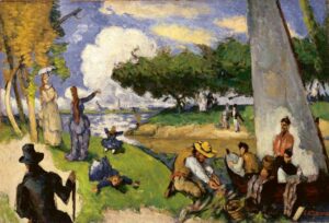 Paul Cézanne (Aix-en-Provence (FR) 1839–1906), Les Pêcheurs (Scène fantastique), ca. 1875, olieverf op doek, 55.2 x 81.9 cm. Metropolitan Museum of Art, New York.